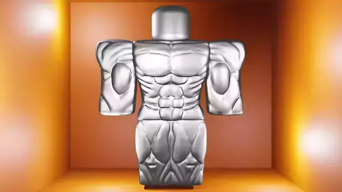 R6 Muscular Roblox Morph 3D model