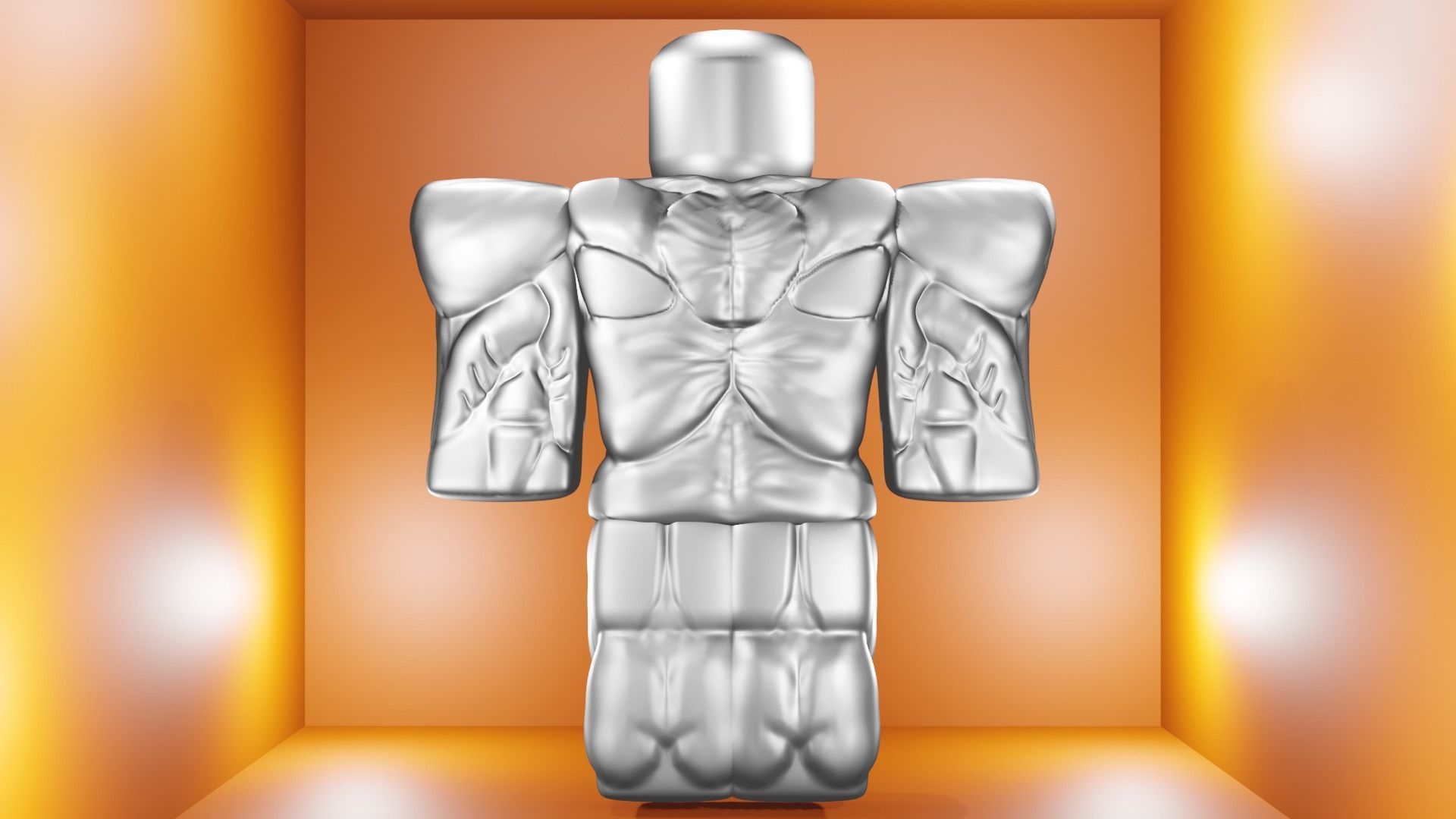 R6 Muscular Roblox Morph 3D model_2