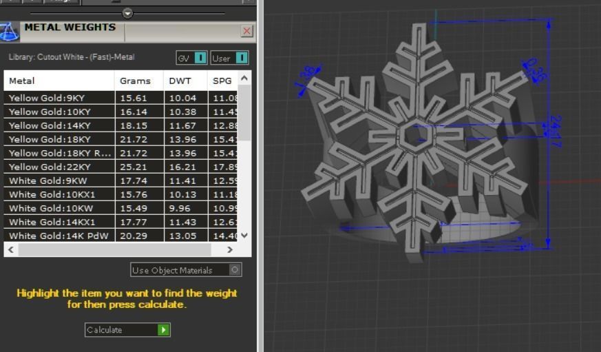 ring New Years Christmas Snowflake 3D print model_5