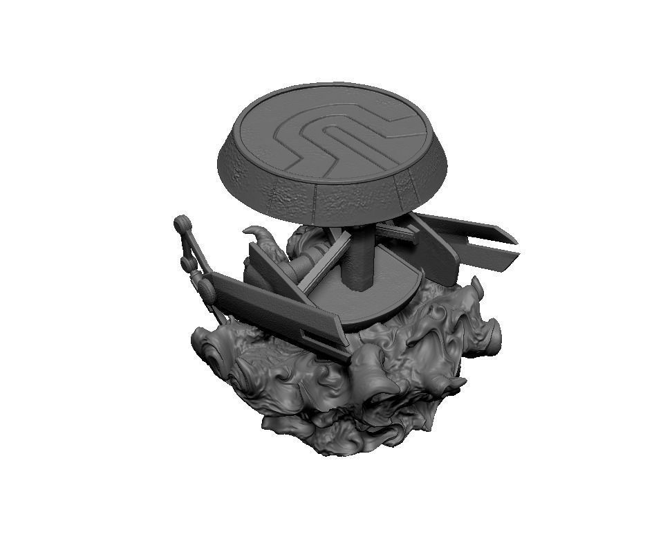 mustafar droid diorama 3D print model_10