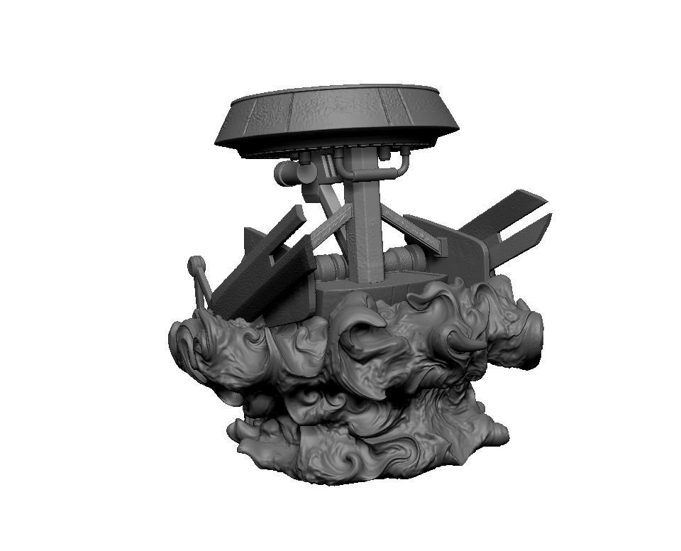 mustafar droid diorama 3D print model_9