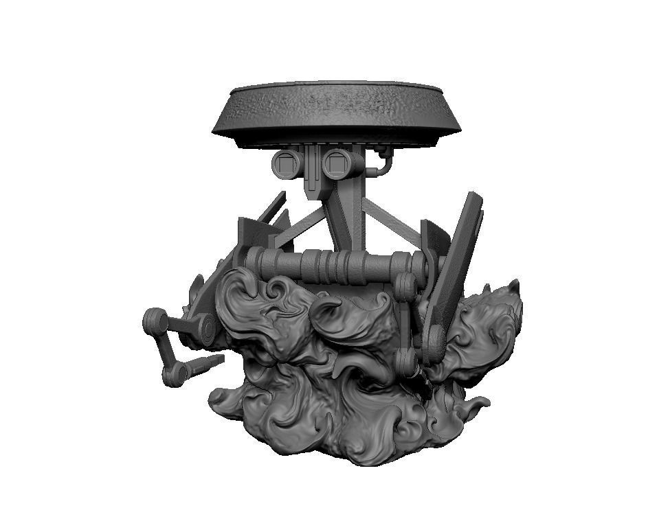 mustafar droid diorama 3D print model_7