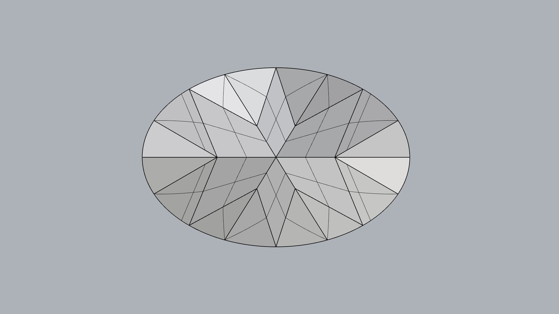 Oval Brilliant Gem  3D print model_11