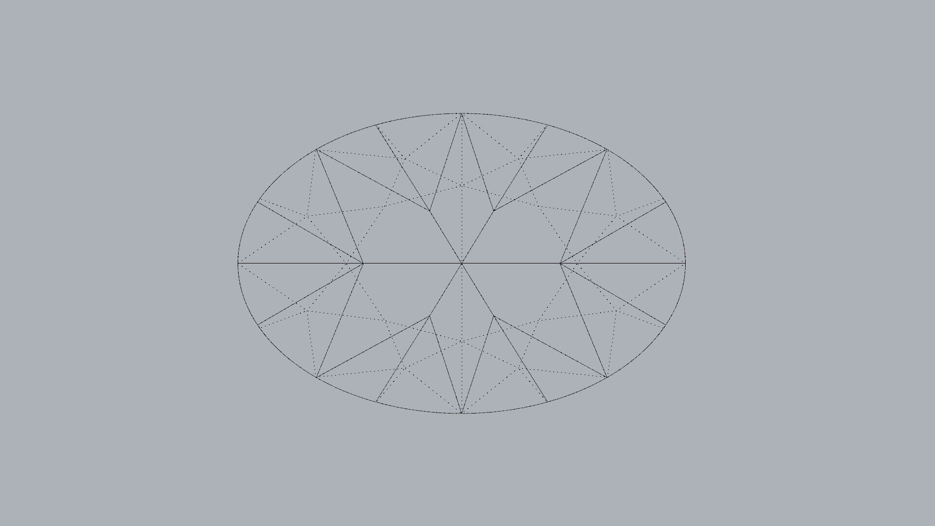 Oval Brilliant Gem  3D print model_5