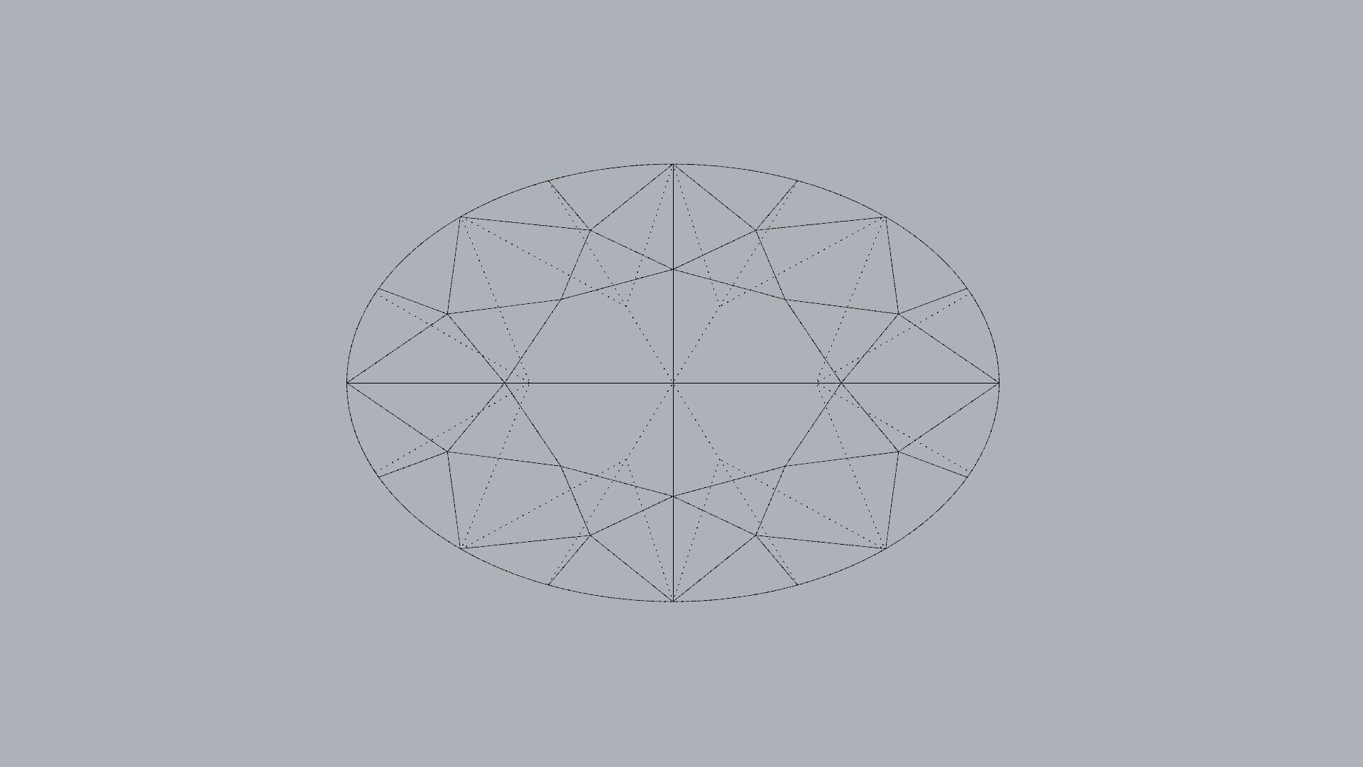 Oval Brilliant Gem  3D print model_4