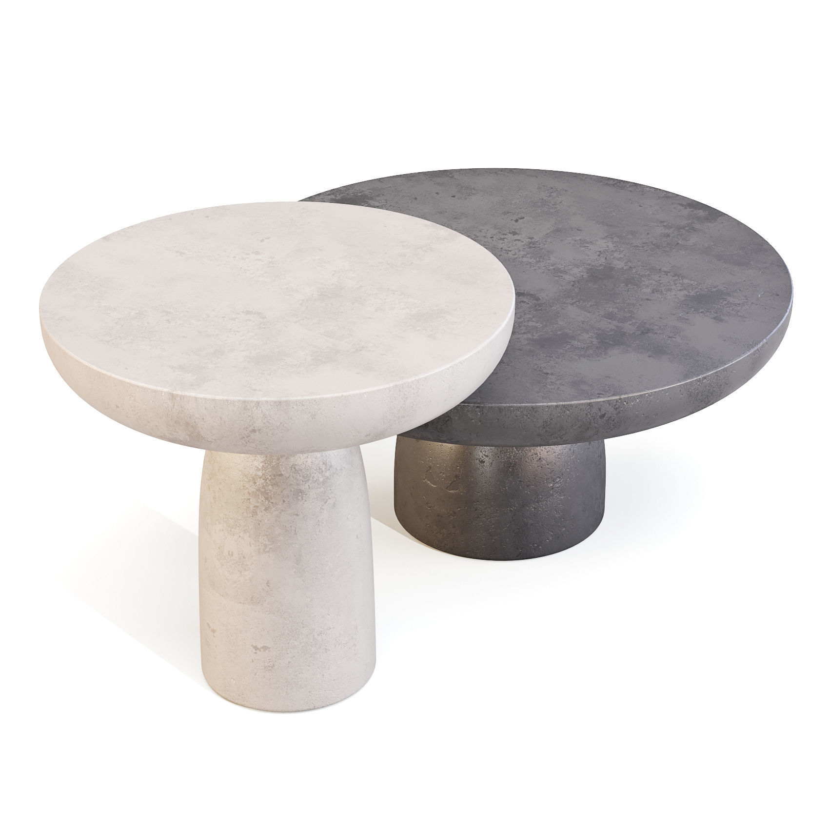 Mogg Olo - Coffee and Side Tables Low-poly 3D model_2