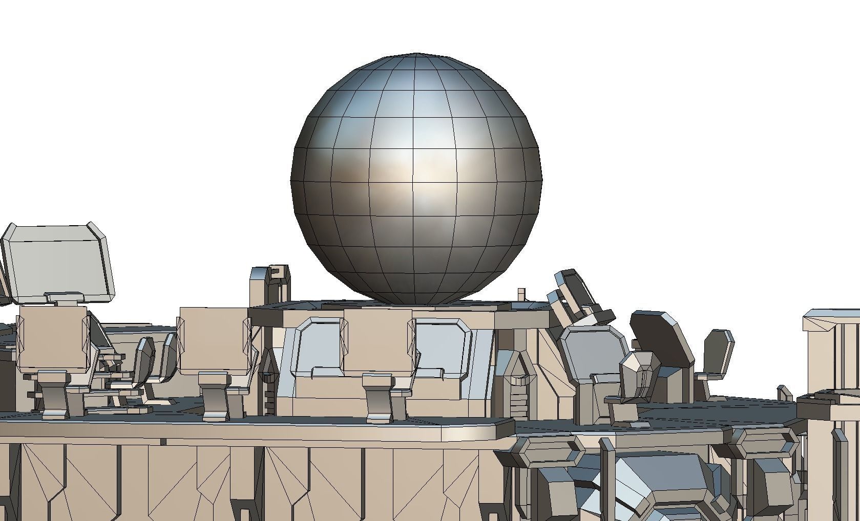 isometrical Missing Room Headquarters 3 Low-poly 3D model_30