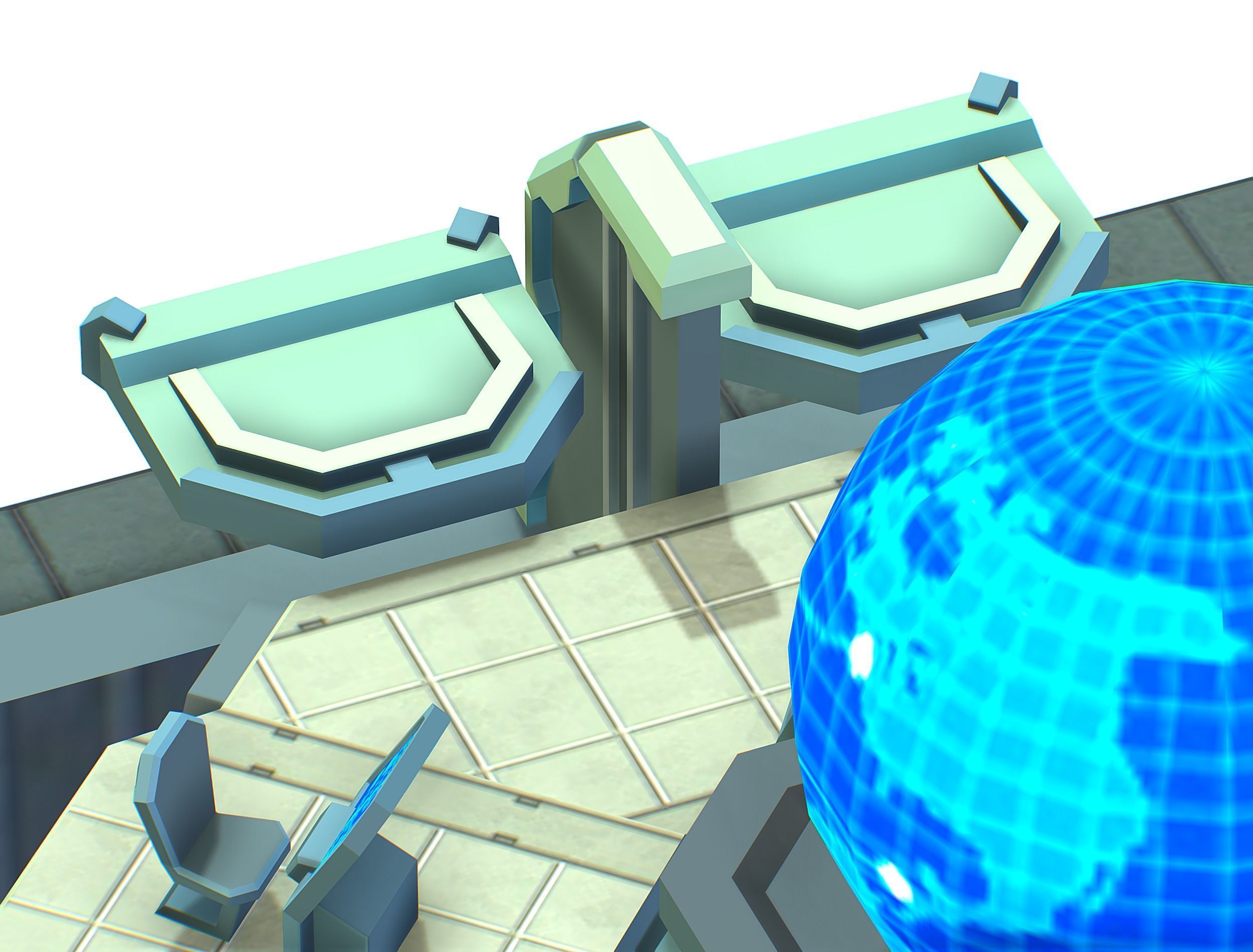 isometrical Missing Room Headquarters 3 Low-poly 3D model_20