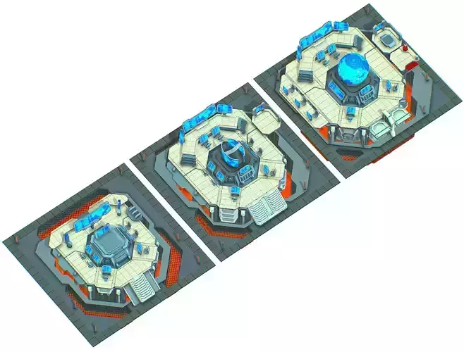 isometrical Missing Room Headquarters 3 Low-poly 3D model