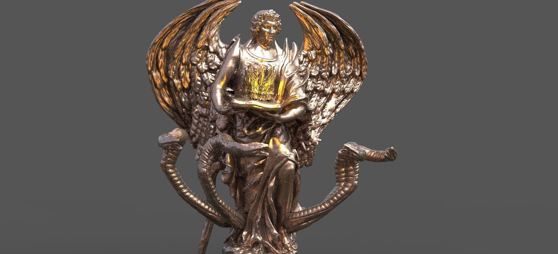 Kings Crown Arch Angel 3 versions  3D model_1