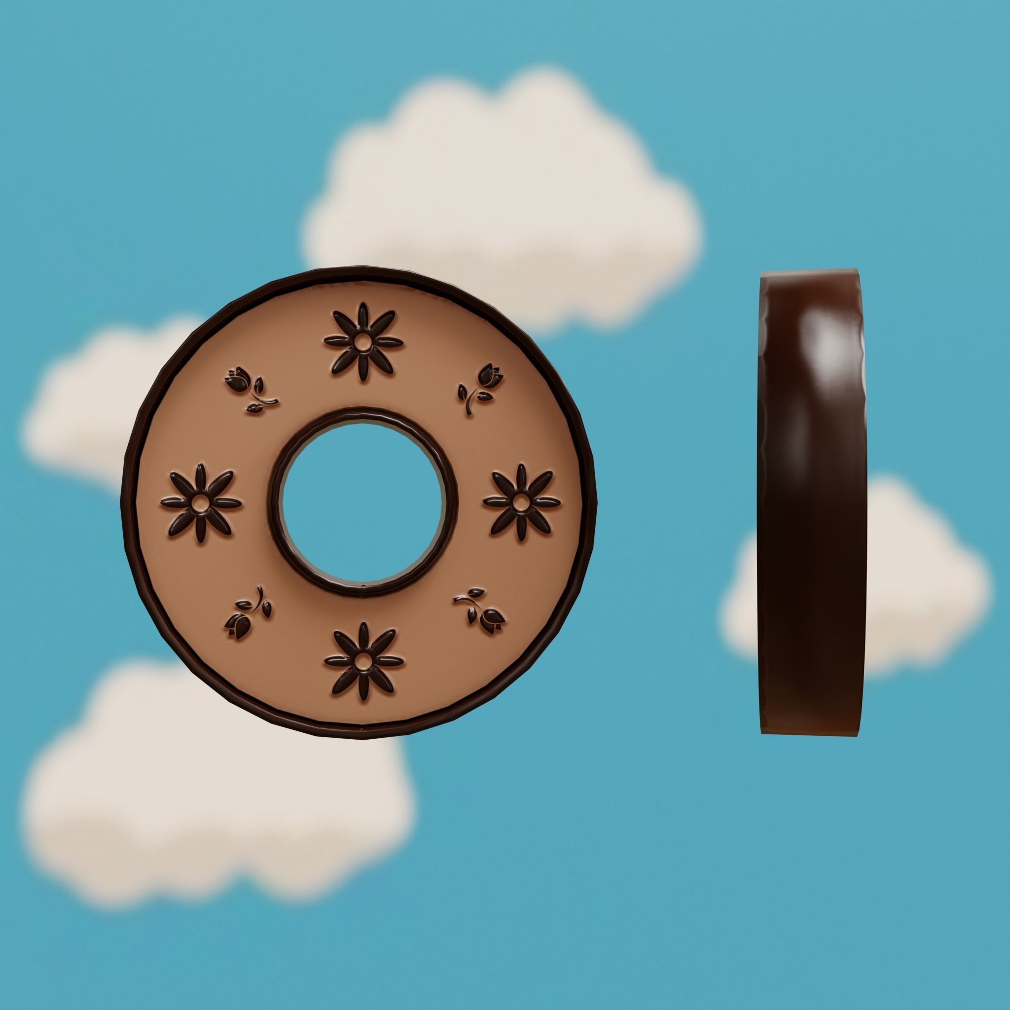 Cartoon Coins Pack01 Low-poly 3D model_4