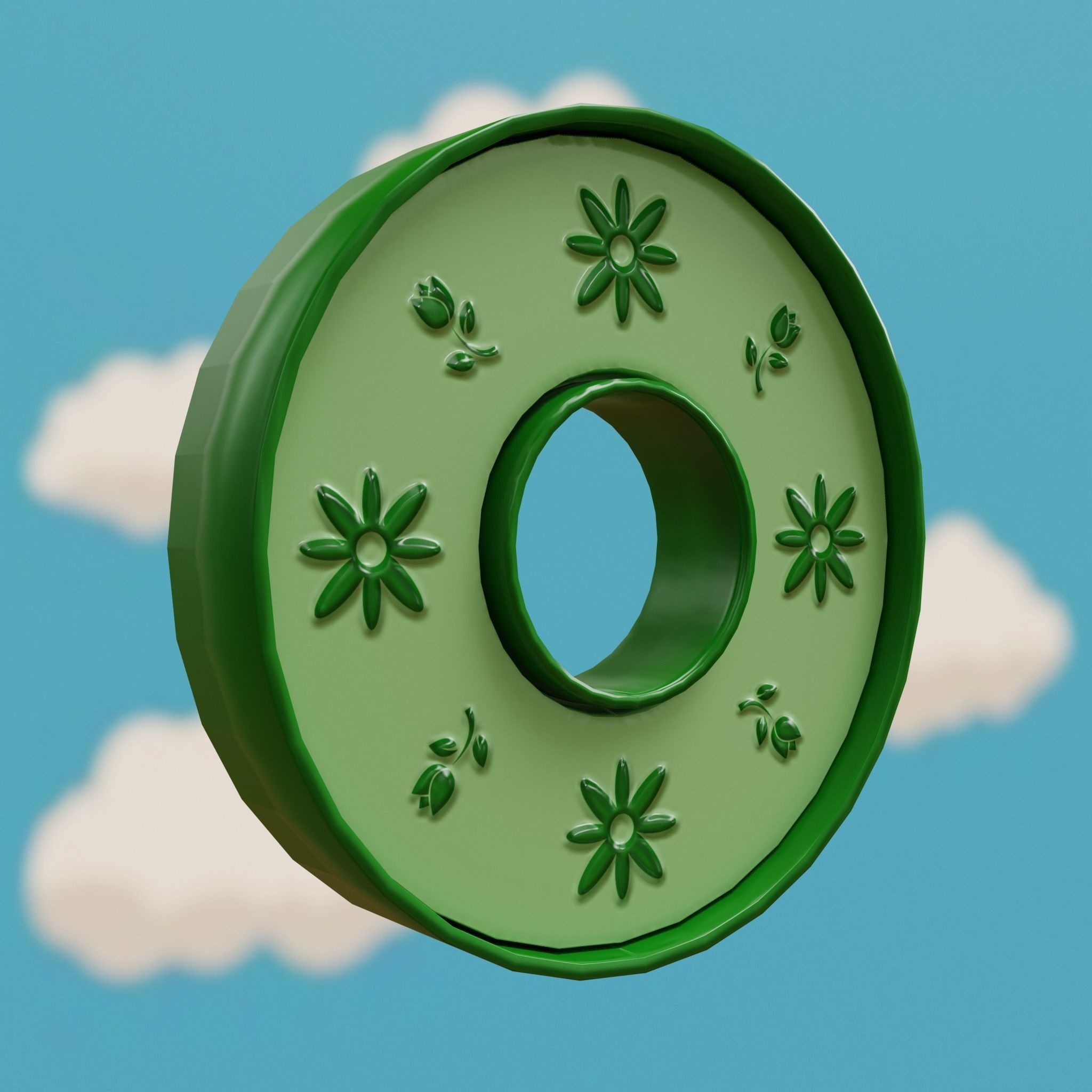 Cartoon Coins Pack01 Low-poly 3D model_2