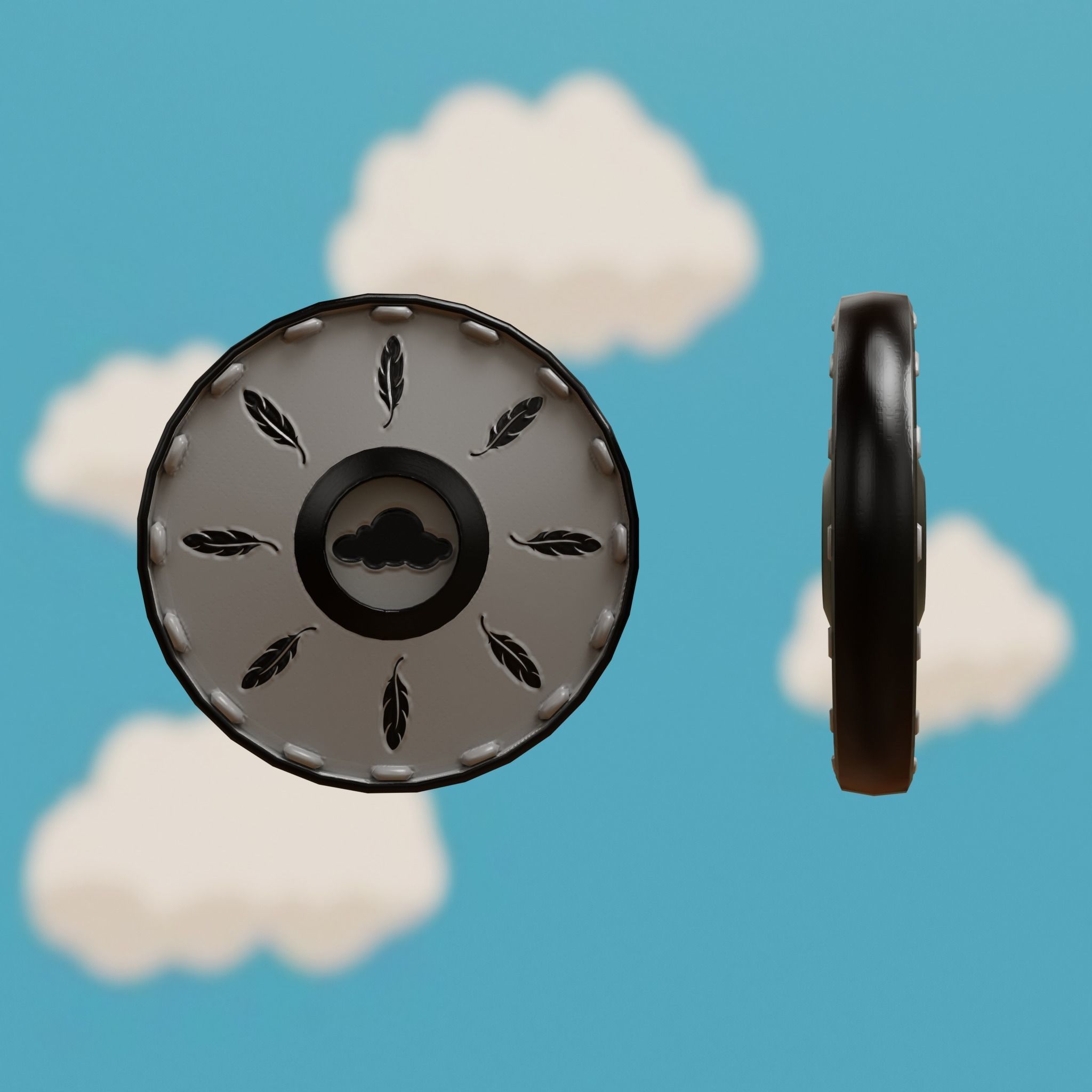 Cartoon Coins Pack01 Low-poly 3D model_13