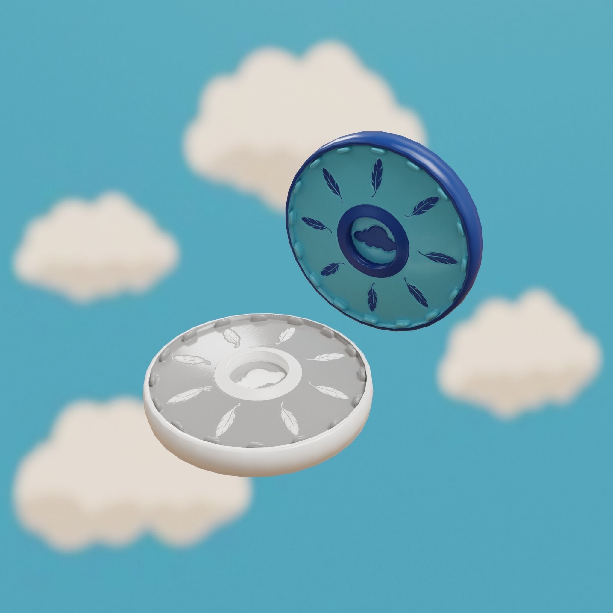 Cartoon Coins Pack01 Low-poly 3D model_14