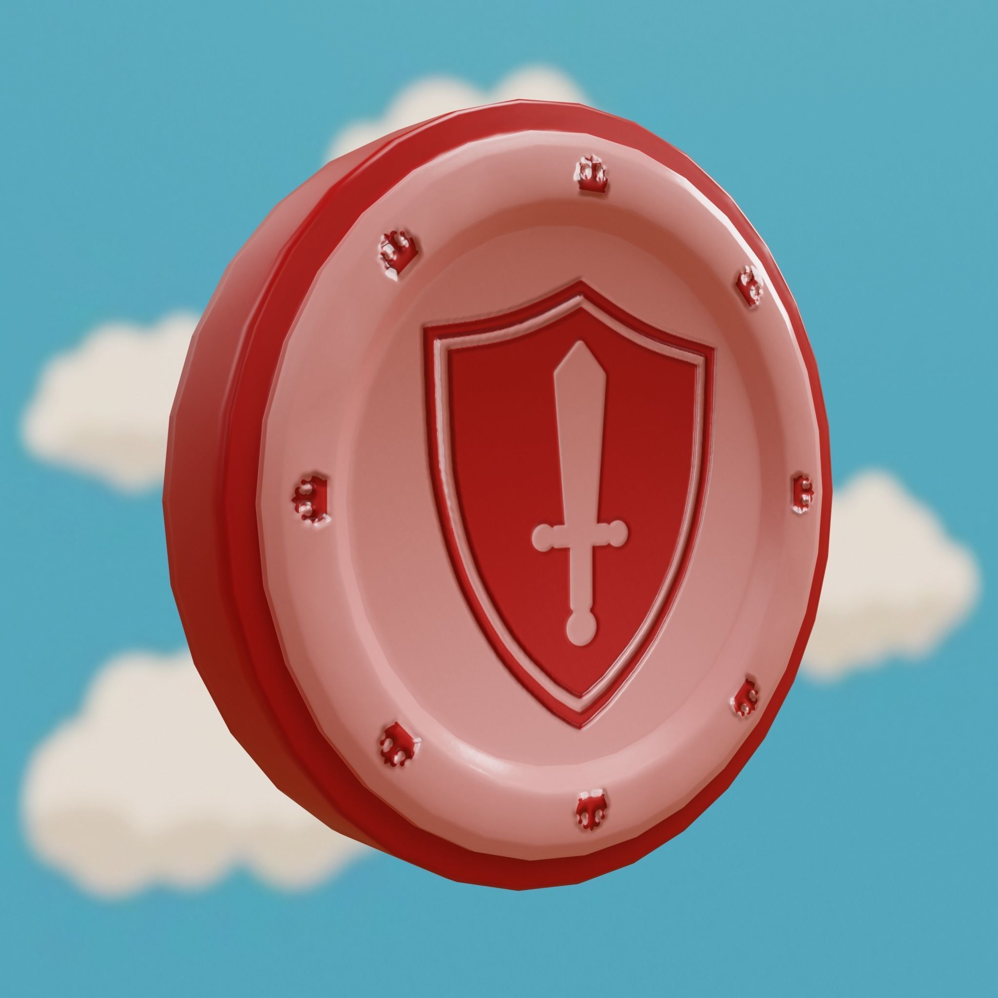 Cartoon Coins Pack01 Low-poly 3D model_20