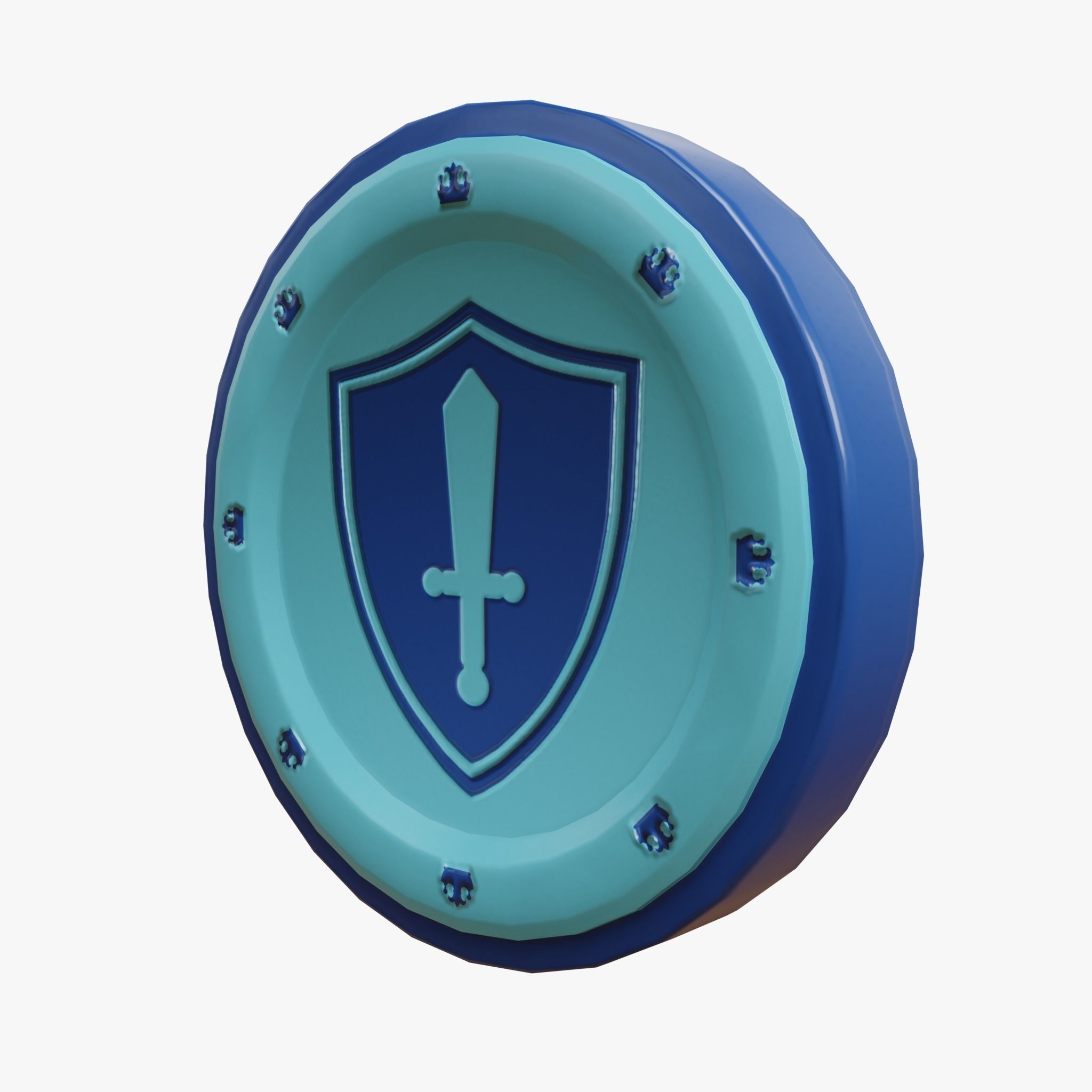 Cartoon Coins Pack01 Low-poly 3D model_19