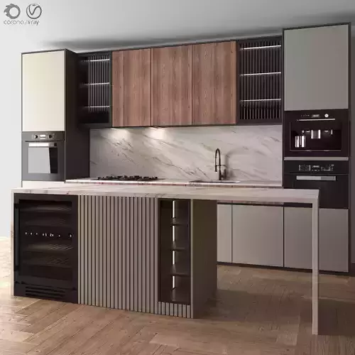 Kitchen Neoclassic 34 - with Island