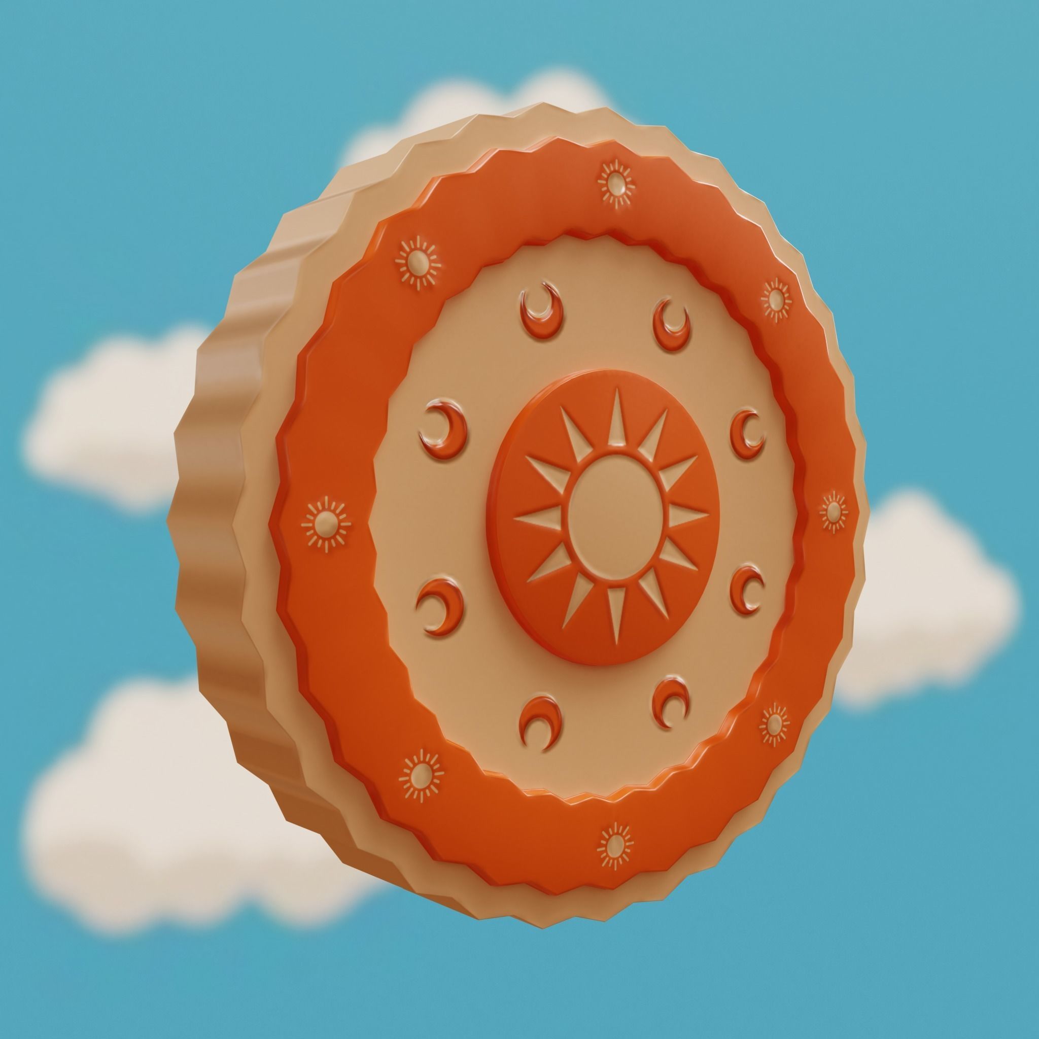 Cartoon Coins Pack02 Low-poly 3D model_11