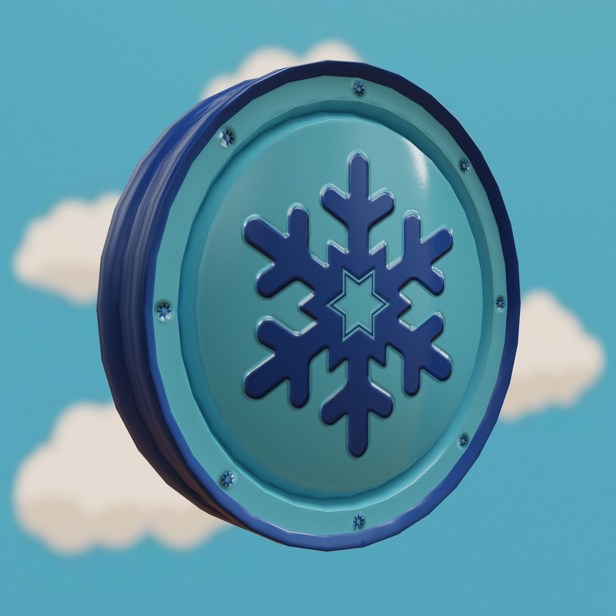 Cartoon Coins Pack02 Low-poly 3D model_2