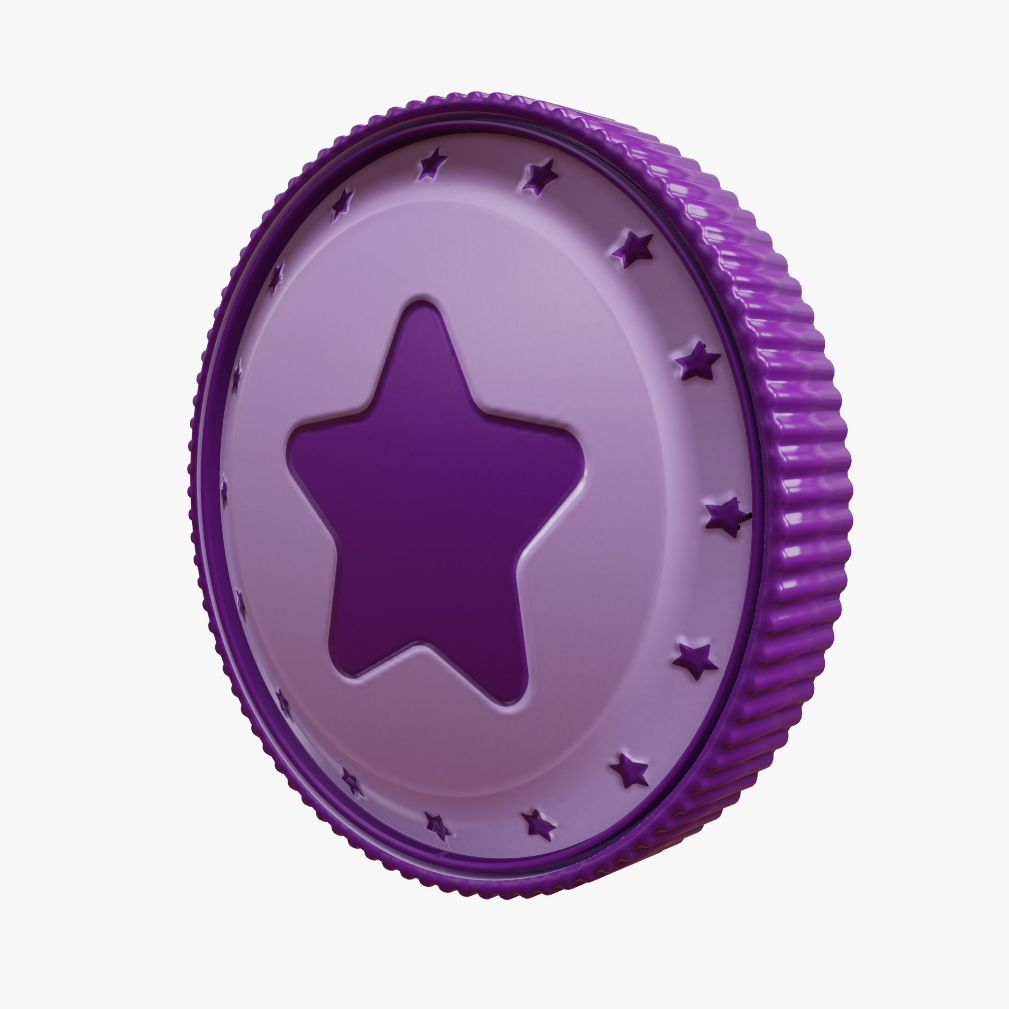 Cartoon Coins Pack02 Low-poly 3D model_28