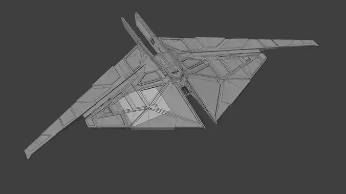 Star Trek Deimos-Class Synth Ship Low-poly 3D model