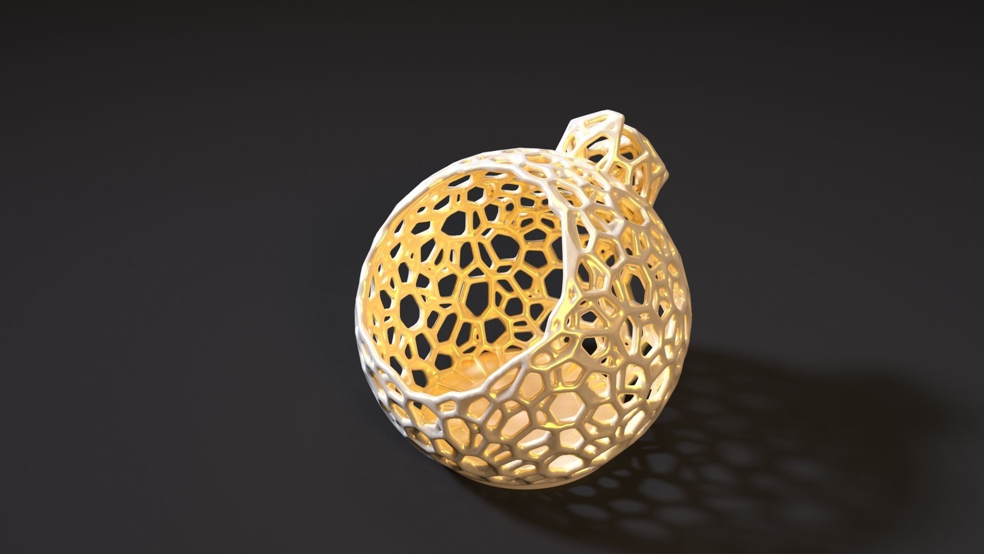 Christmas decoration set of 7 balls 3D print model_11