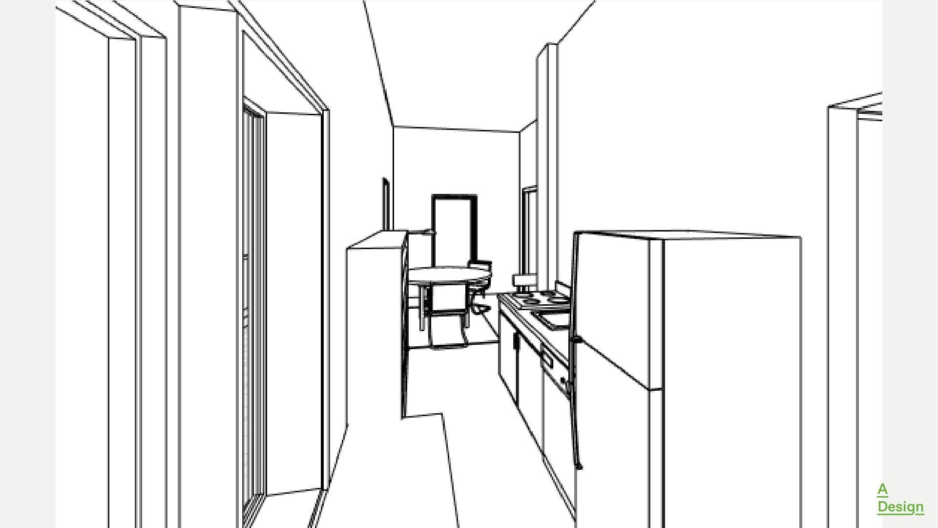 Apartment 50m2 - Revit 3D model_10