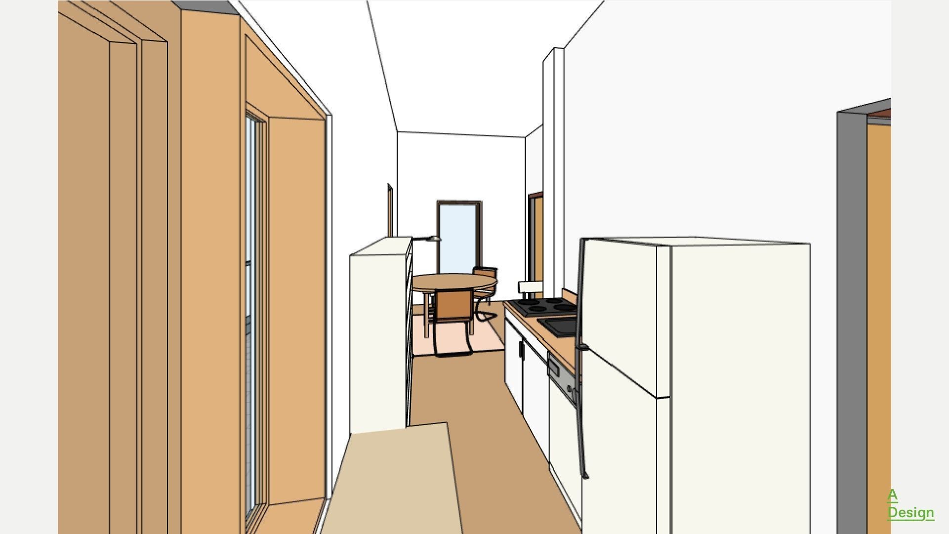 Apartment 50m2 - Revit 3D model_7