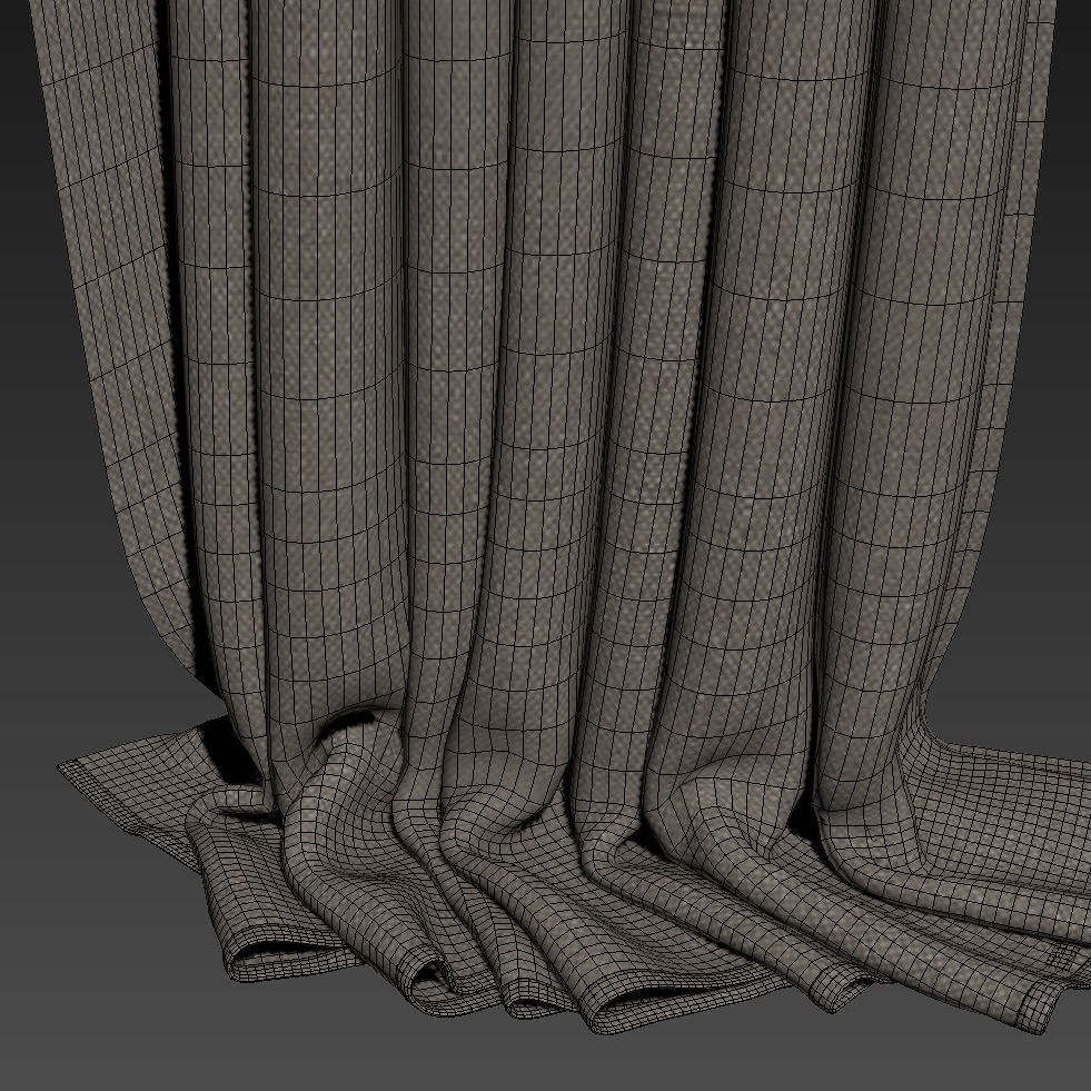 Curtains 3D model_3