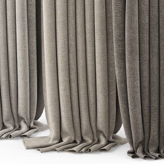 Curtains 3D model_2