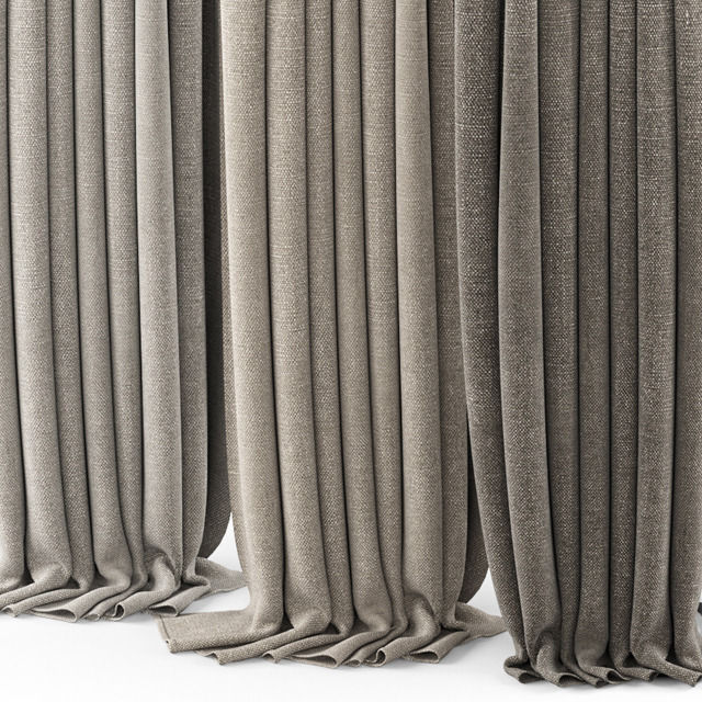 Curtains 3D model_1