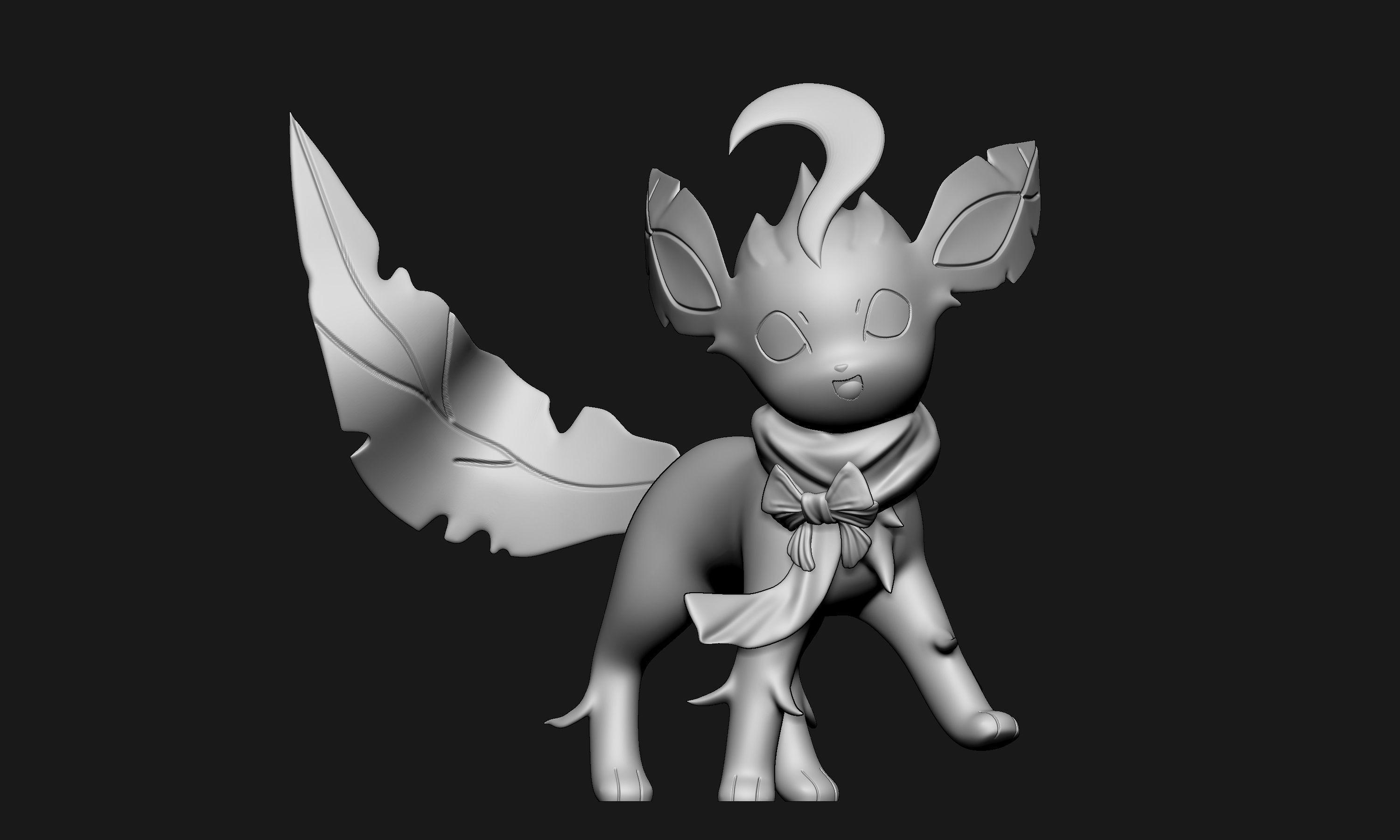 Pokemon - Christmas Leafeon 3D print model_5