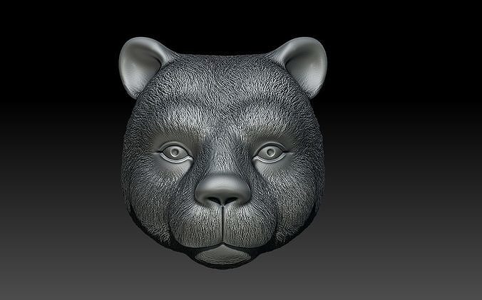 BEAR HEAD 3D print model