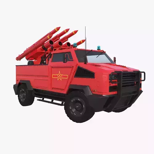 Rocket launcher vehicle 3D model