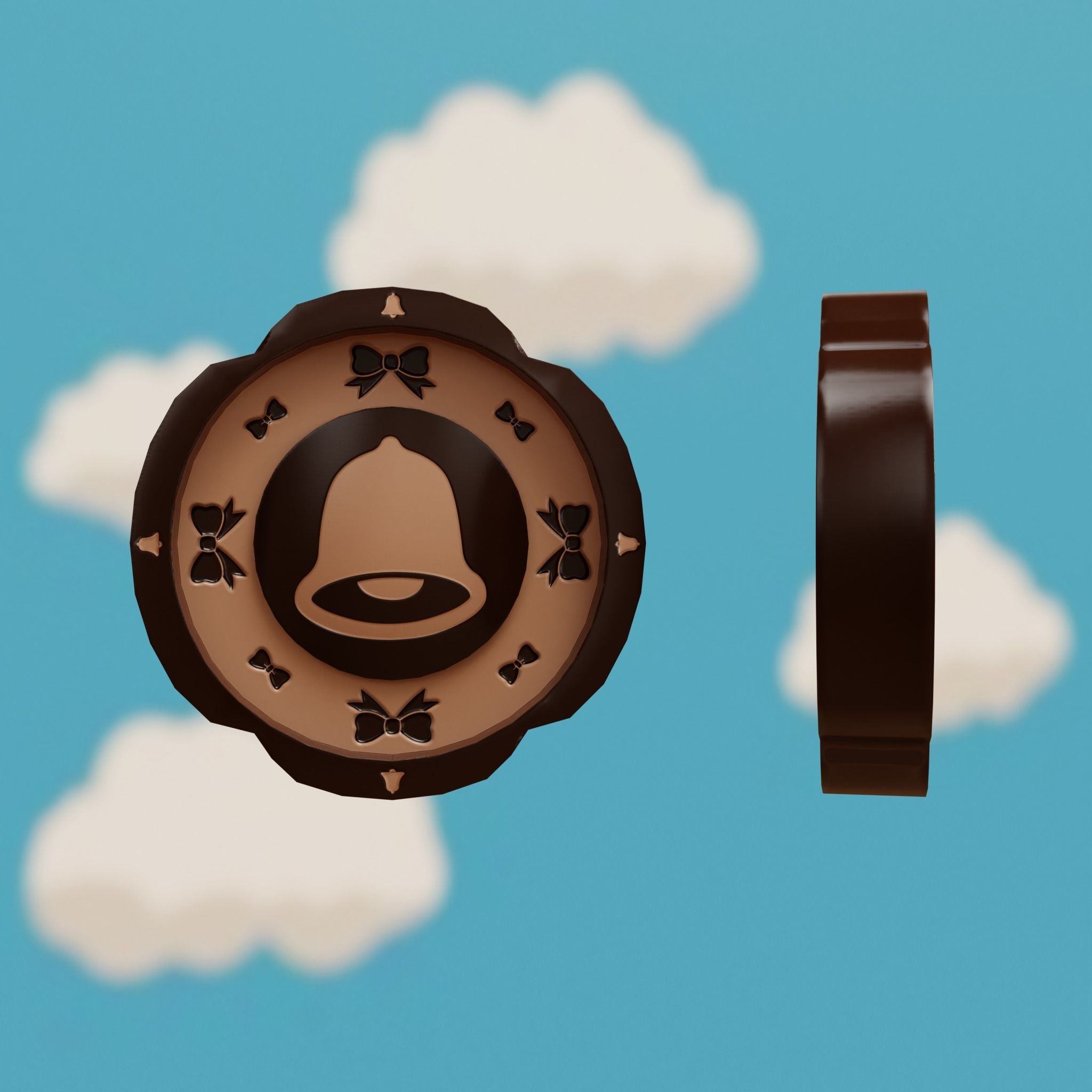 Cartoon Coins Pack05 Low-poly 3D model_31