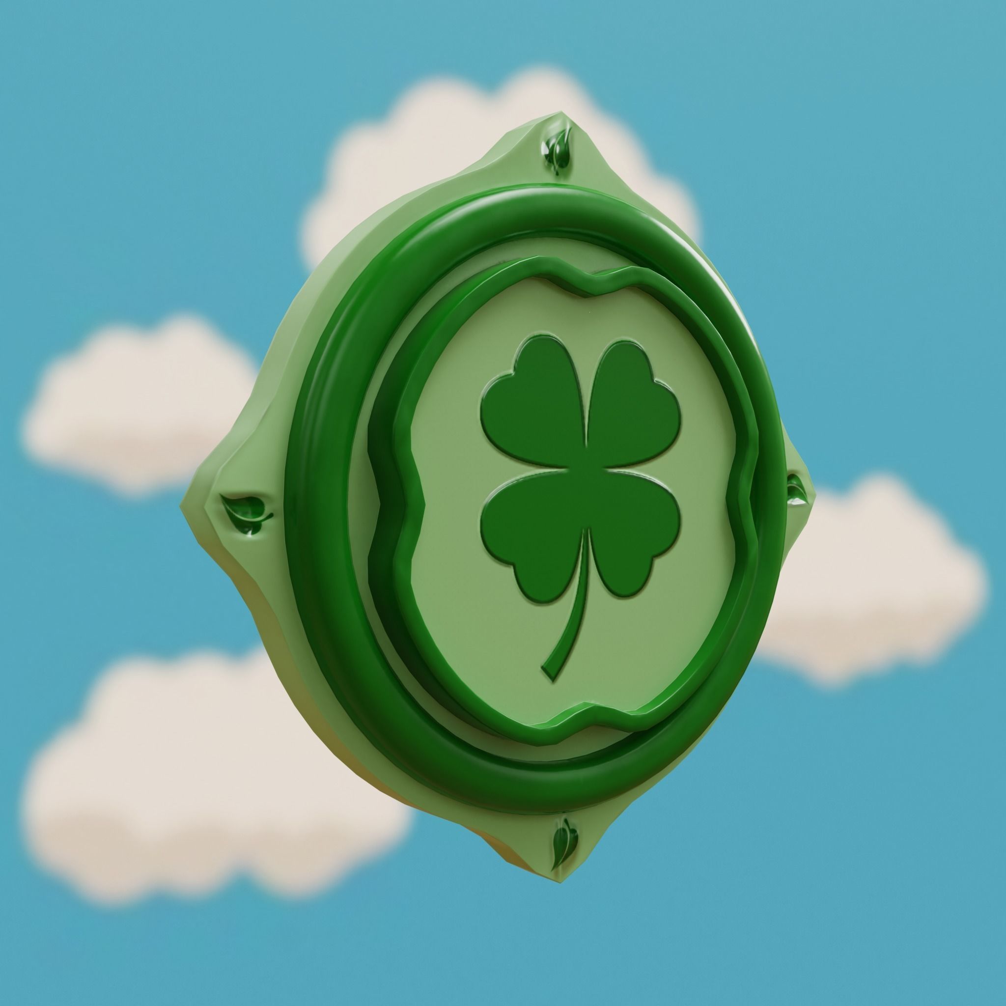 Cartoon Coins Pack05 Low-poly 3D model_11