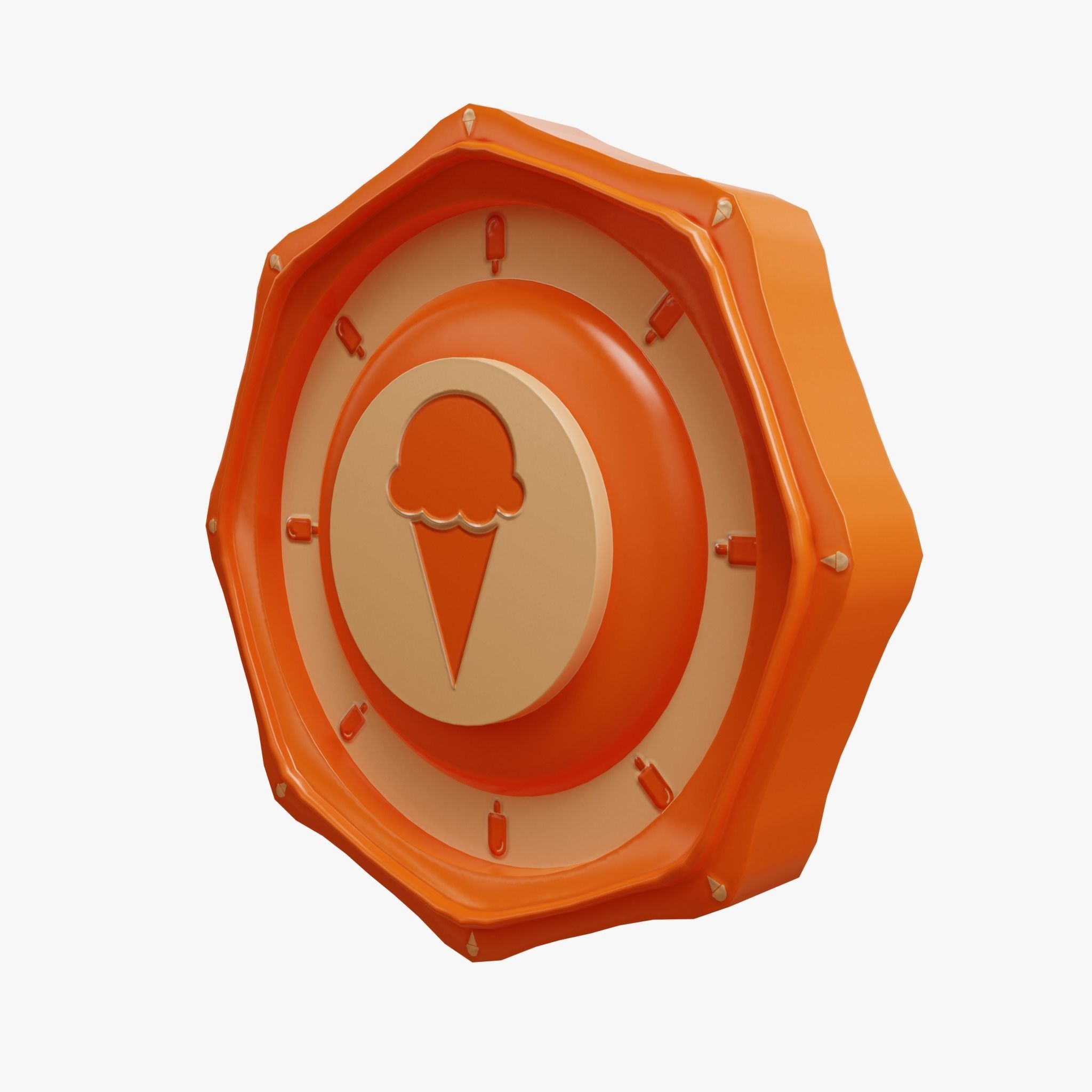 Cartoon Coins Pack05 Low-poly 3D model_1