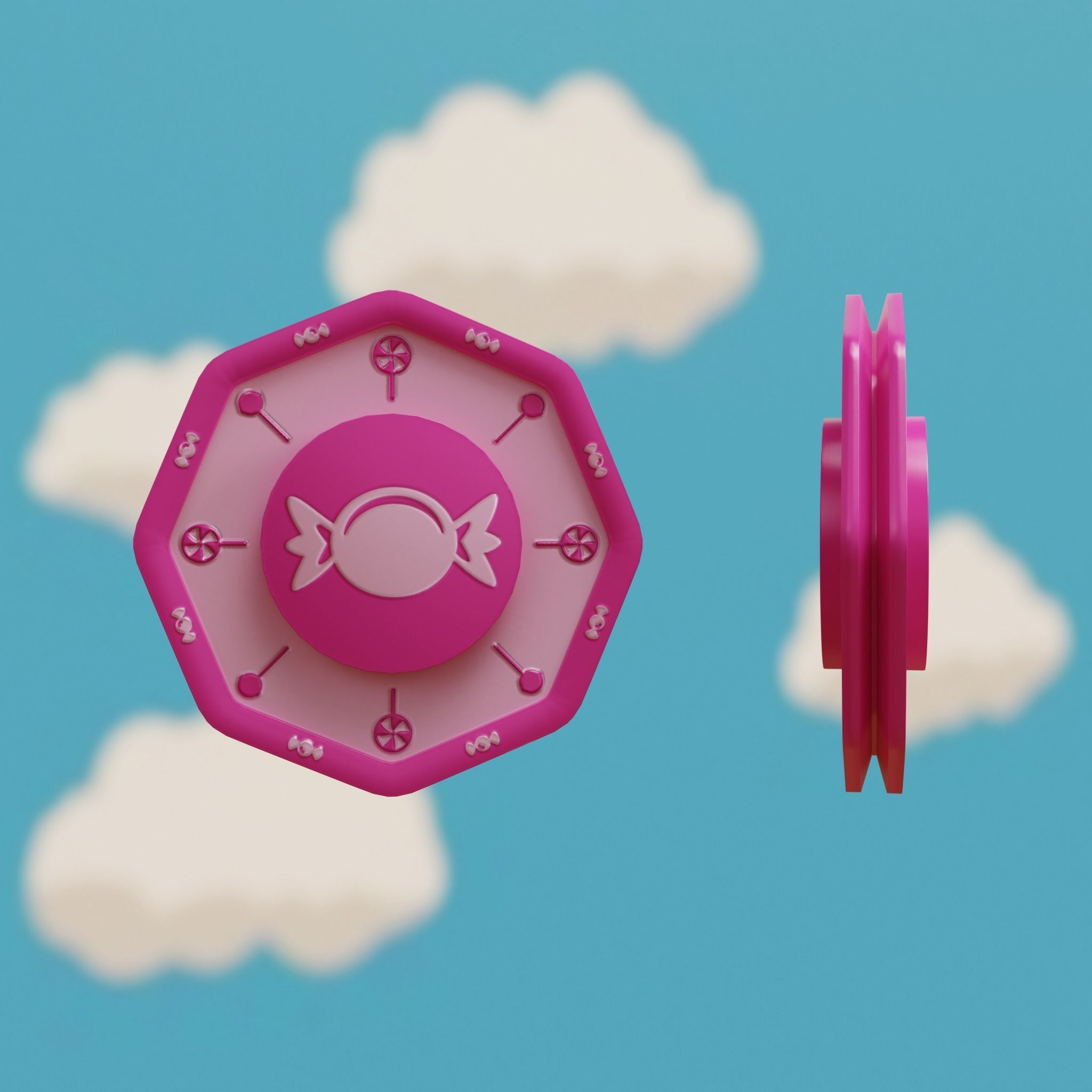 Cartoon Coins Pack05 Low-poly 3D model_22