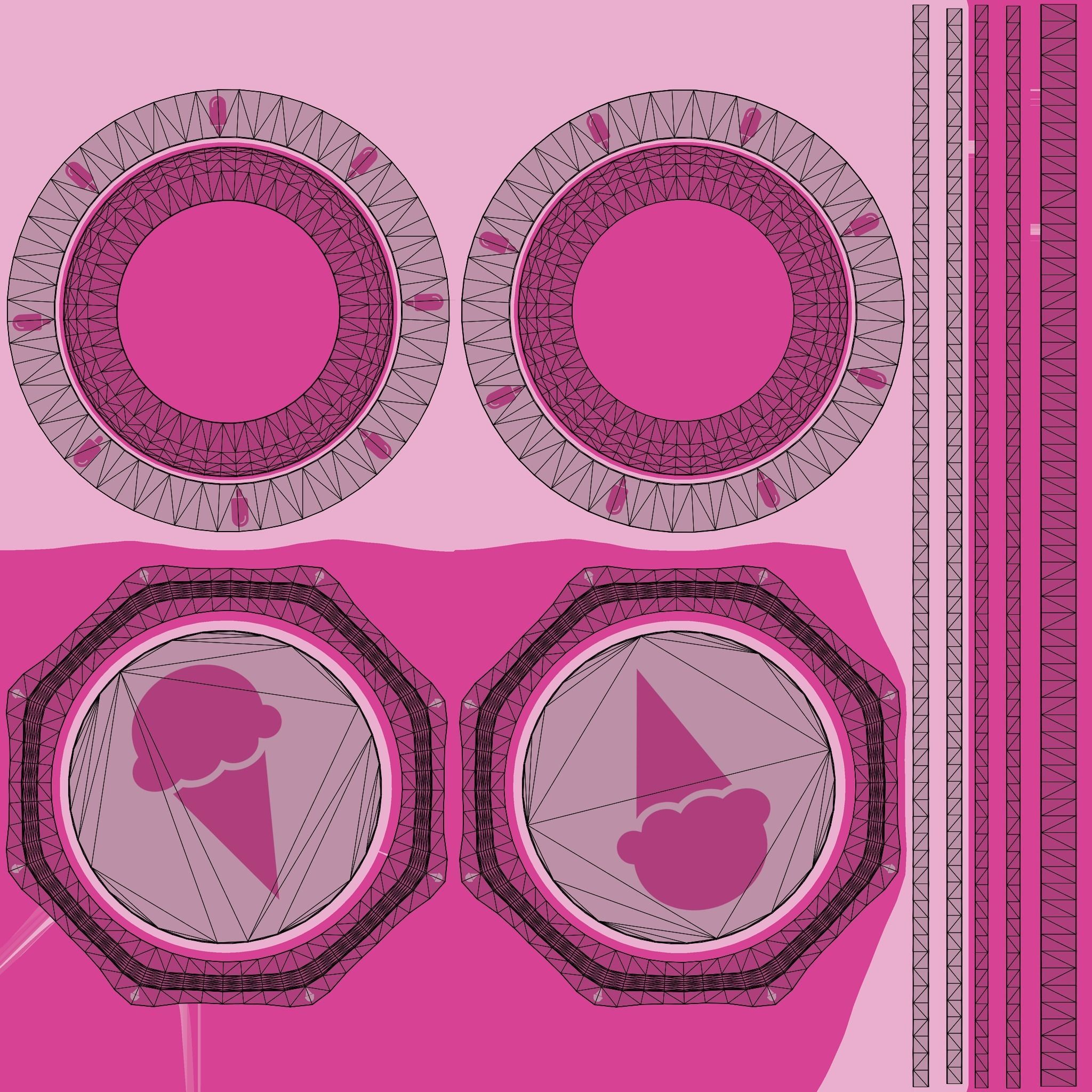 Cartoon Coins Pack05 Low-poly 3D model_9