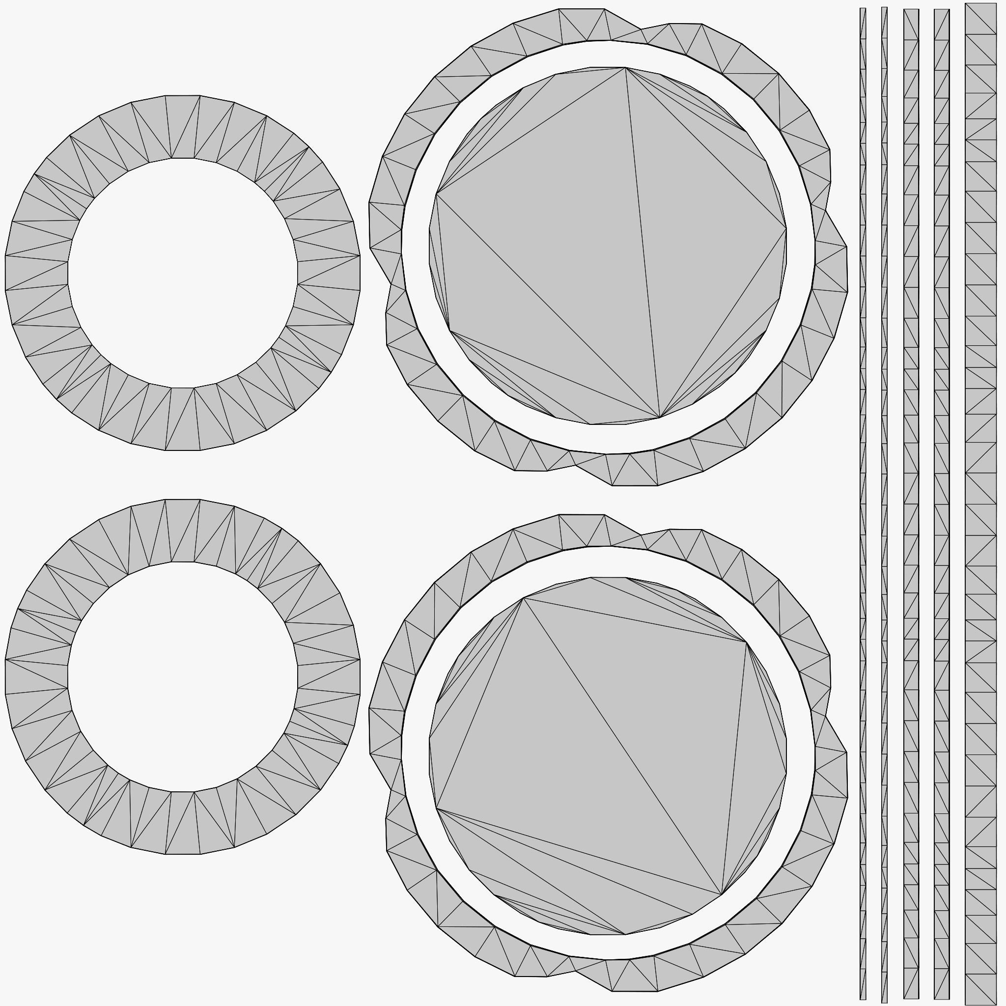 Cartoon Coins Pack05 Low-poly 3D model_35