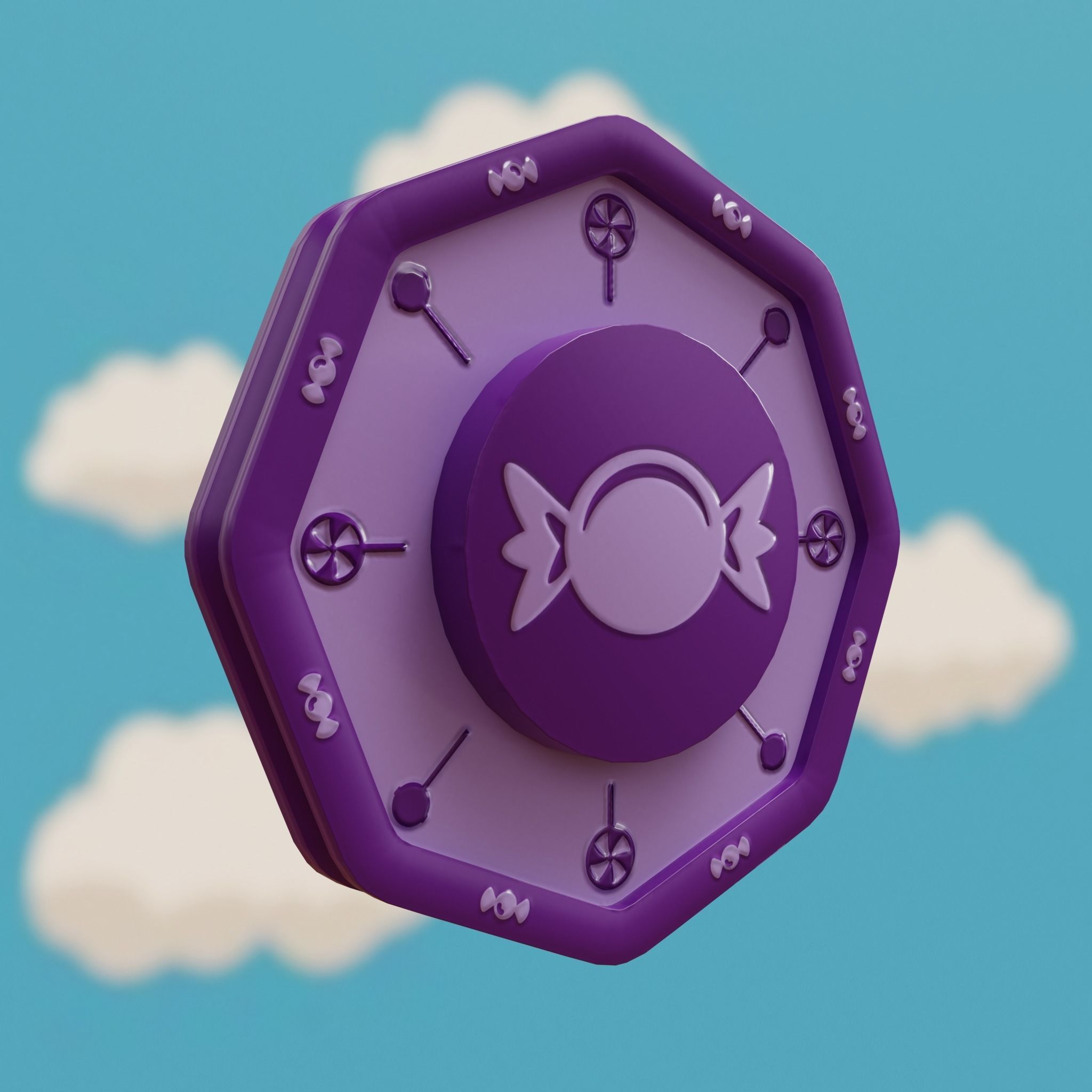 Cartoon Coins Pack05 Low-poly 3D model_20