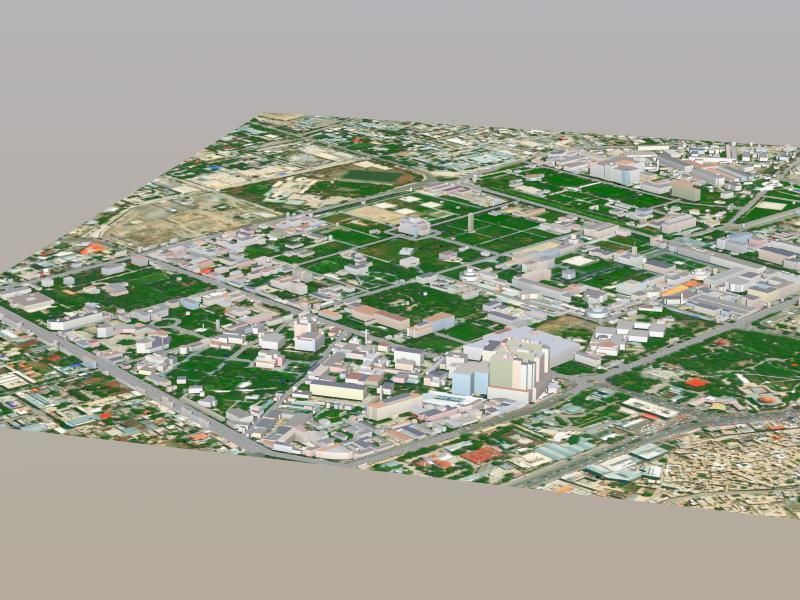 Kabul City Low-poly 3D model_2