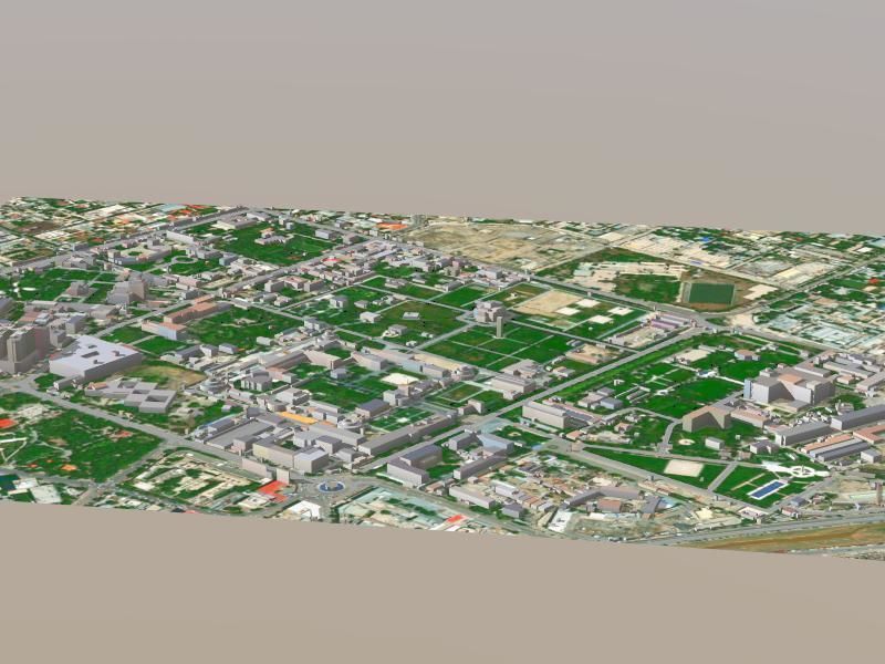 Kabul City Low-poly 3D model_3
