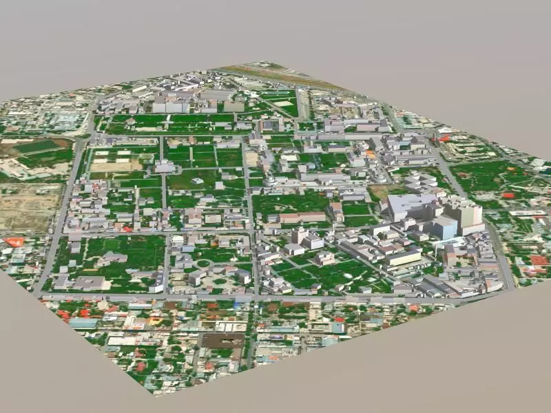 Kabul City Low-poly 3D model_0