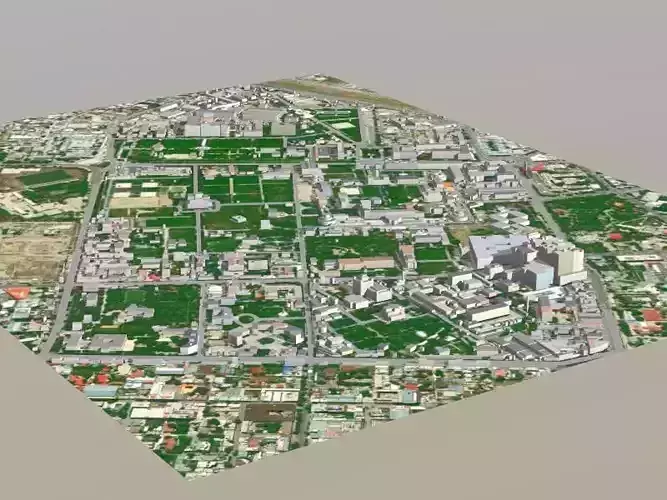 Kabul City Low-poly 3D model