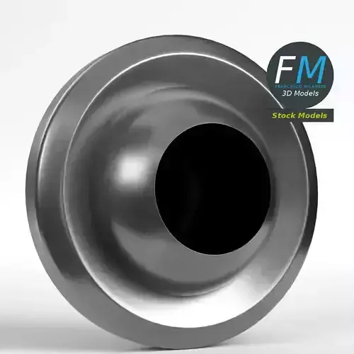 HVAC jet nozzle diffuser 3D model