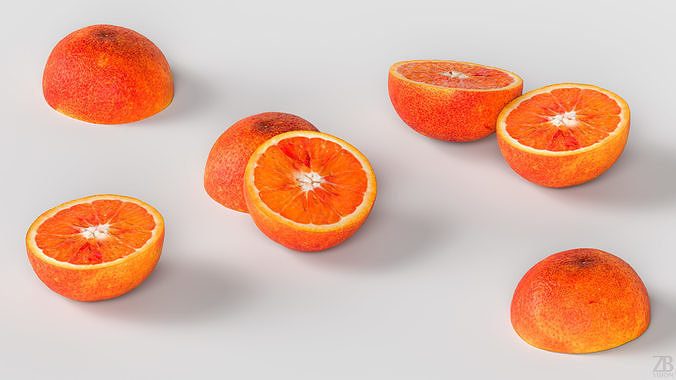 Orange 3D model 3