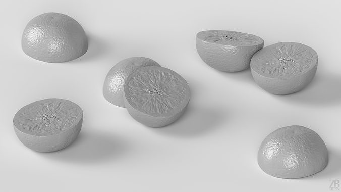 Orange 3D model 4