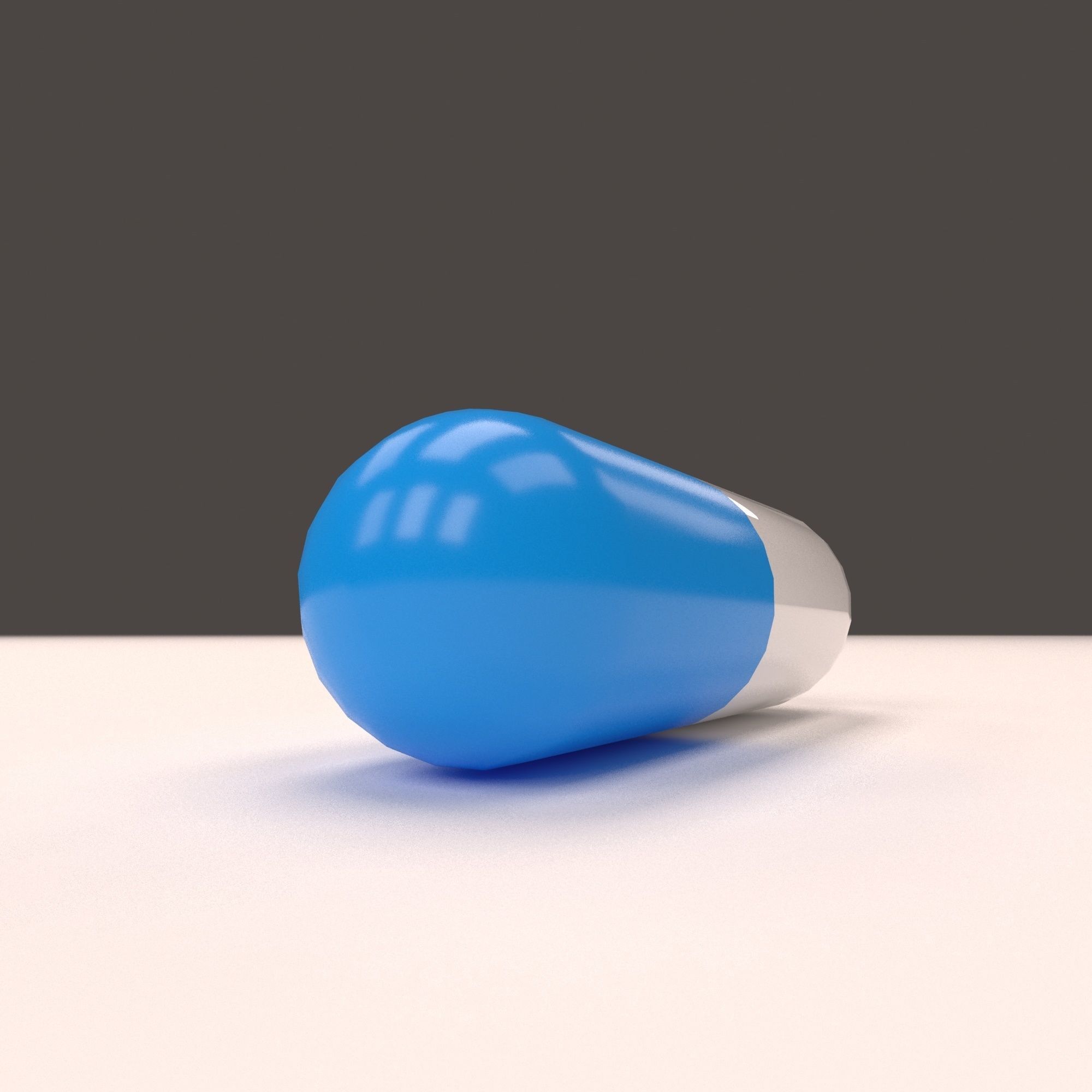 Pill  capsul 3D model_4