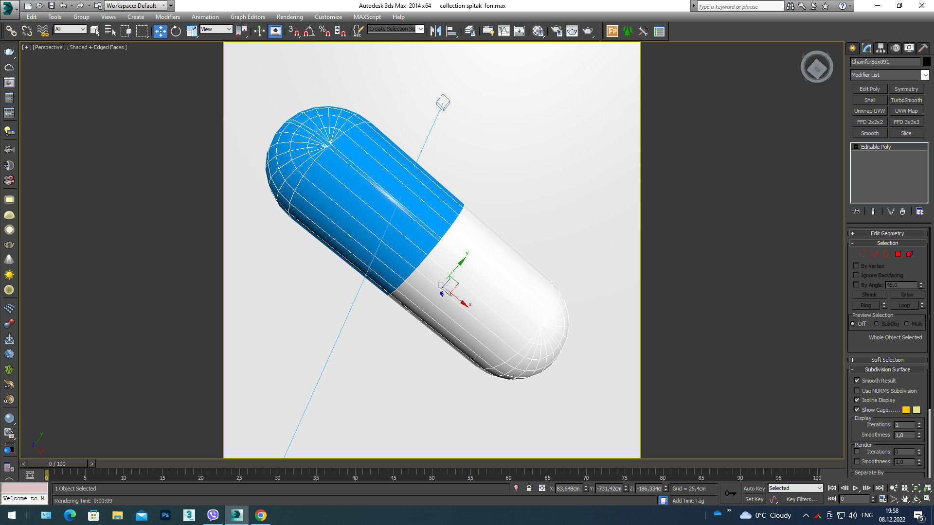 Pill  capsul 3D model_5